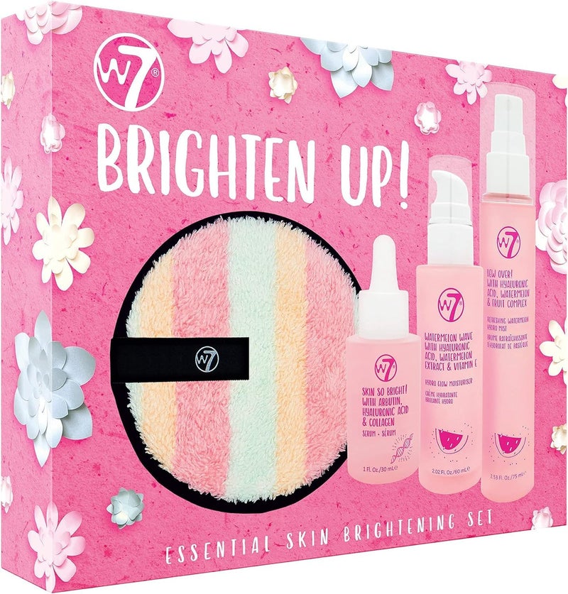 W7 - Brighten Up Essential Gift Set - Moisturizer, Reusable Cleansing Cookie, Toner and Face Mist - Soothing Skin Care Kit for Beautiful Skin - Image 5