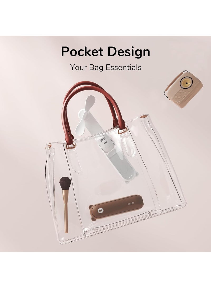 إسكدنيا مروحة صغيرة محمولة باليد، مروحة محمولة باليد 3 في 1، مروحة صغيرة محمولة، مروحة صغيرة محمولة، مروحة تعمل بالبطارية 【12-19 ساعة عمل】، شيء جيد لا بد من اقتنائه للسفر والصيف - Image 4