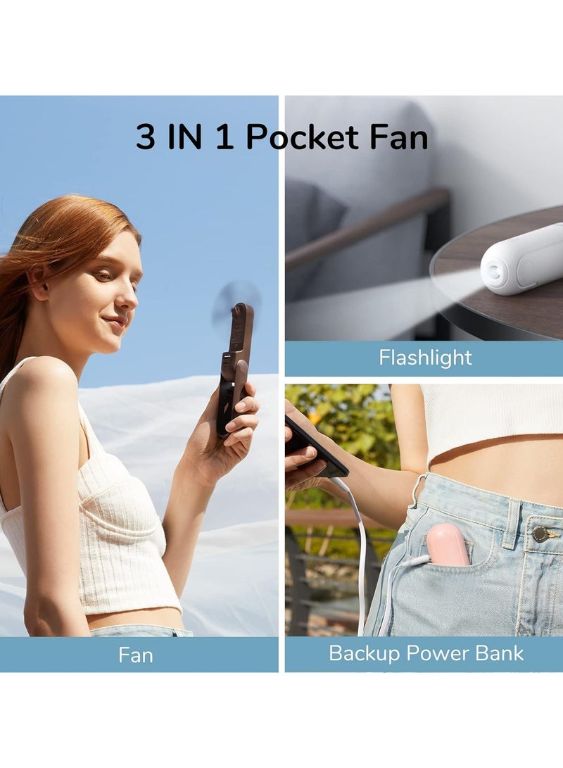 إسكدنيا مروحة صغيرة محمولة باليد، مروحة محمولة باليد 3 في 1، مروحة صغيرة محمولة، مروحة صغيرة محمولة، مروحة تعمل بالبطارية 【12-19 ساعة عمل】، شيء جيد لا بد من اقتنائه للسفر والصيف - Image 5