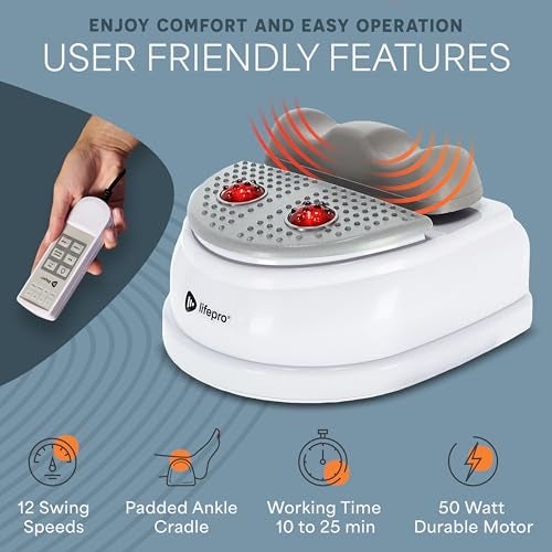 Lifepro Chi Machine - Lymphatic Massager with Red Light Therapy, 12-Speed Swing Exercise Machine for Passive Aerobic Fitness, Blood Circulation, Stress Relief & Recover - Image 4