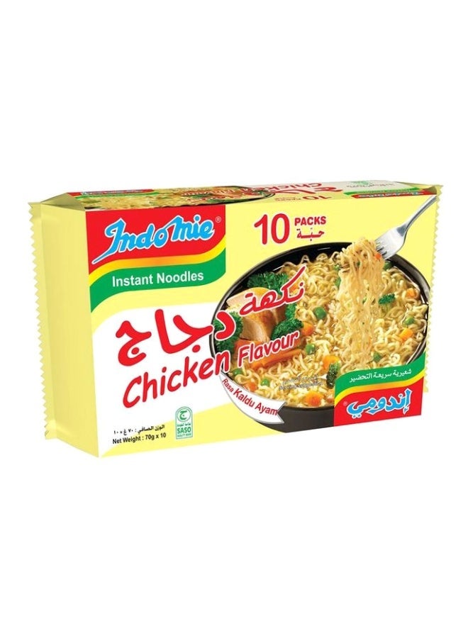 Indomie Instant Noodles, Chicken, Pack Of 10, 70g 