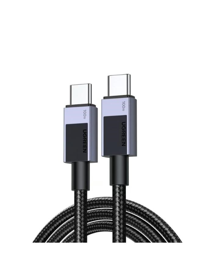 UGREEN USB-C to USB-C PD Fast Charging Cable 1M 5A Max Space Gray - Image 1