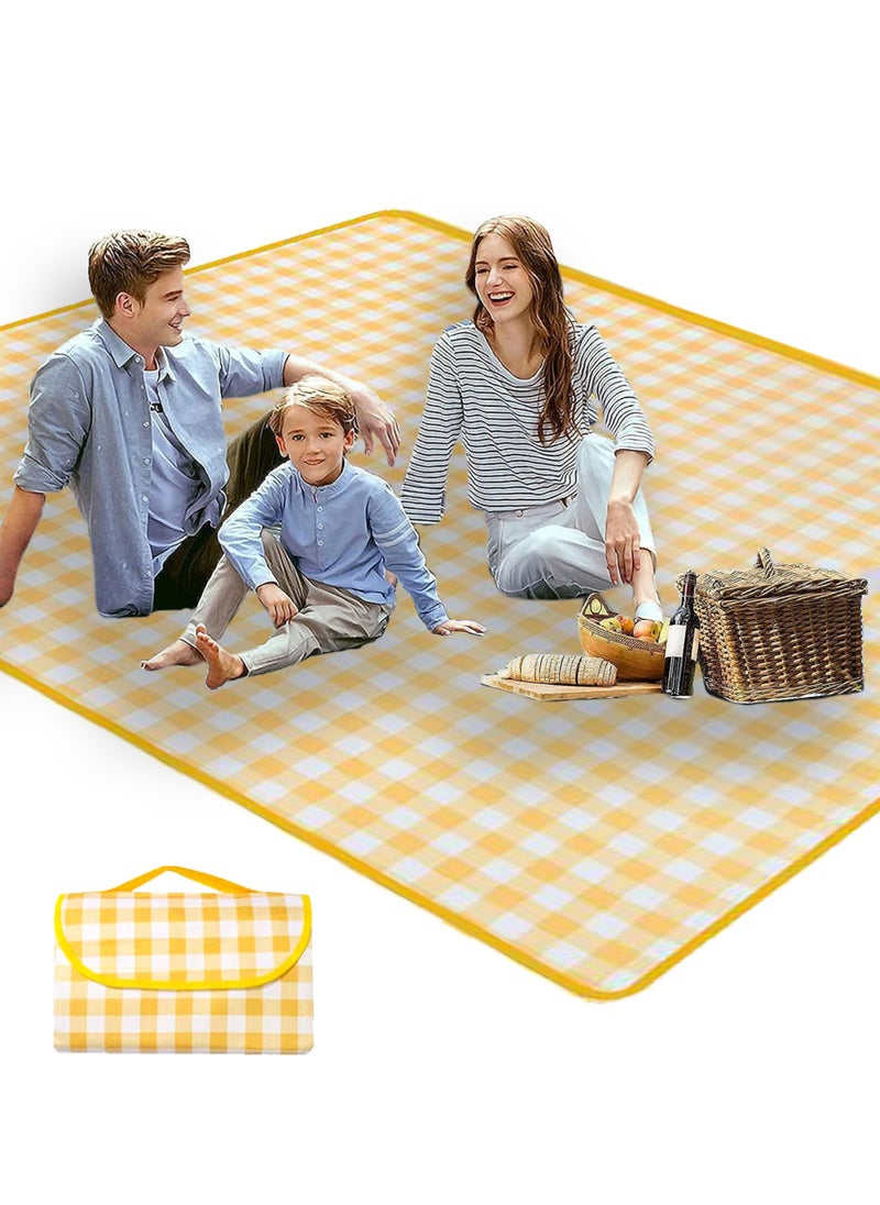 Extra Large Picnic Outdoor Blanket, 200*300cm Waterproof Foldable Blankets Gingham Picnic Mat for Beach, Camping Grass Lawn Park Accessories(6-10) People - pzsku/Z07F43A880A74EEA06A28Z/45/_/1737859658/34a43680-7abd-4d71-915b-41793560b4e0