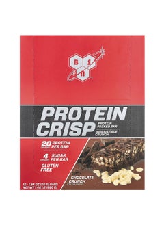 BSN BSN, Protein Crisp, Chocolate Crunch, 12 Bars, 1.94 oz (55 g) Each 