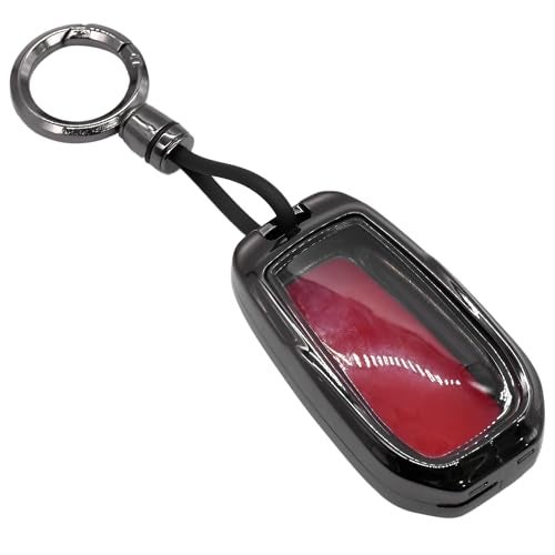KMH Marble Metal Car Key Cover Compatible with Fortuner, Innova Crysta, Fortuner Facelift 2021, Fortuner Legender 2021 keycover with Keychain 3 Buttons Key Shell Case Holder Protector (Gun Brown) - Image 3