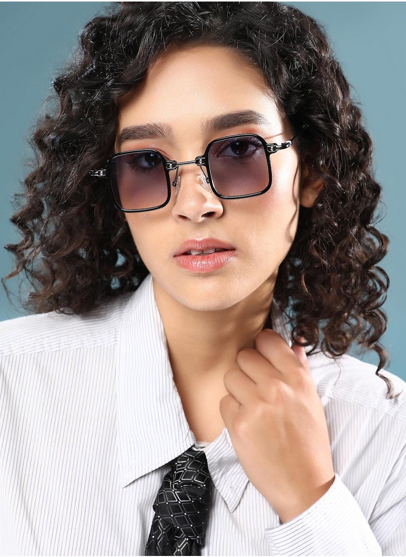 Haute Sauce Polarized Full Rim Square Sunglasses For Women  - Image 4