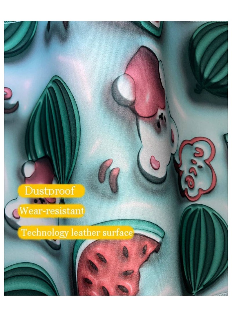 LESTER LESTER Bathroom Anti-Slip Heat Resistant Mat 3D Visual Expansion Sense, Soft Diatomaceous Floor Mat Water Absorbent Mat Kitchen Dryer Mat Watermelon Design 40x60cm  - Image 5