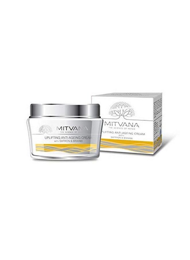 MITVANA - Uplifting Anti Ageing Cream 50G With Saffronbrahmi & Palash - Image 1
