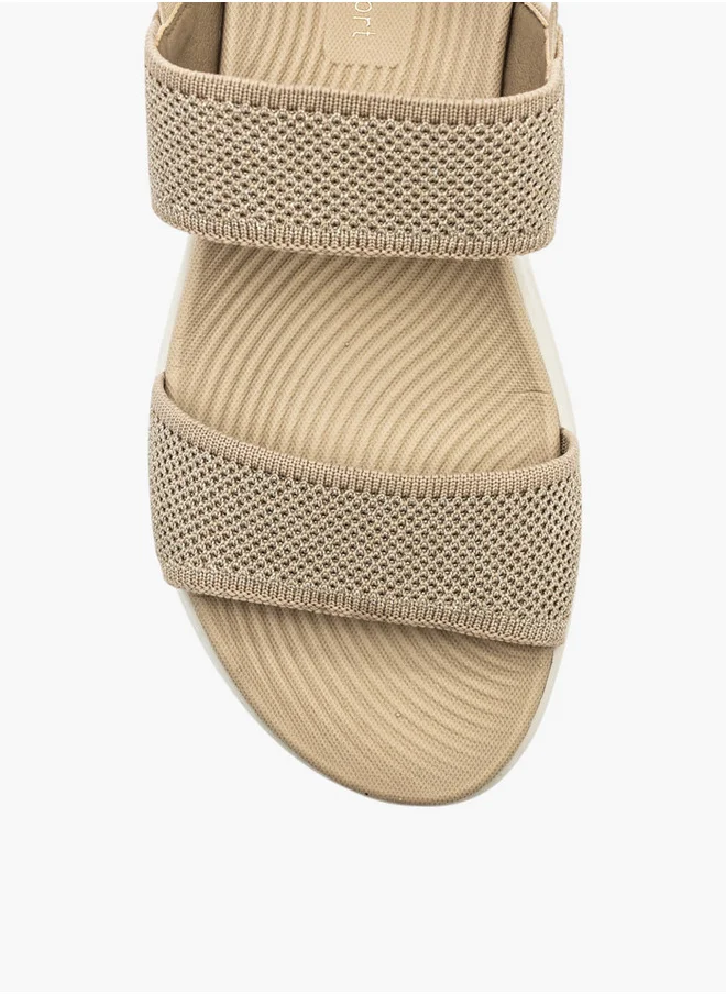 لو كونفورت Textured Sandals with Backstrap