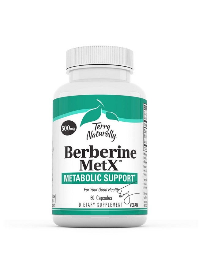 Terry Naturally Berberine 60 Capsules Metabolic Support Supplement Heart Cholesterol Triglyceride Balance Liver Cellular Joint Health Nongmo Vegan Glutenfree 60 Servings - Image 1