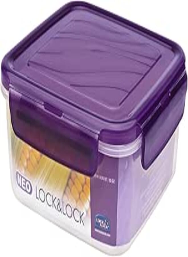 Lock and lock 0.05g Square container Violet, 900ml, ZZF210V