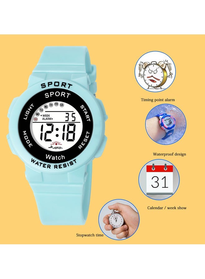 2 Pack Kids Multifunction Sports Water Resistant Digital Watch Multicolour - Image 2