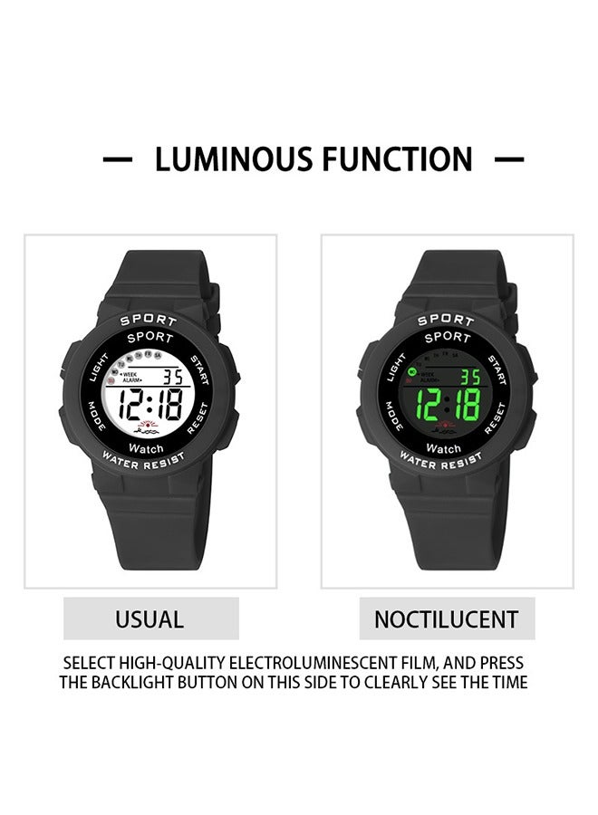 2 Pack Kids Multifunction Sports Water Resistant Digital Watch Multicolour - Image 4
