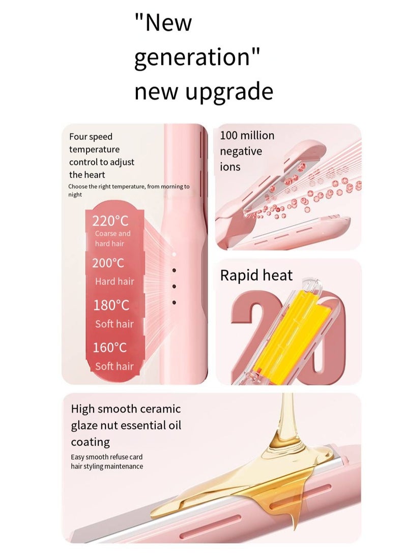 general 2-in-1 Ionic Hair Straightener & Curling Iron – Dual Styling with Ceramic Plates - Image 2
