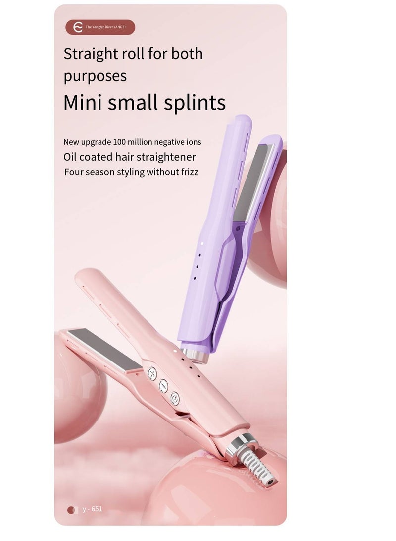 general 2-in-1 Ionic Hair Straightener & Curling Iron – Dual Styling with Ceramic Plates - Image 5