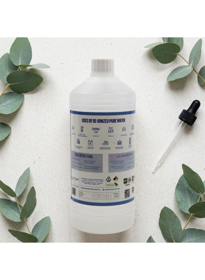 Ecocare LLC Eco Water Pure Deionized Water 1L – Distilled Water for Medical Use, Pure Water, Contaminant-Free, Impurity-Free, Ideal for Labs, Equipment, Humidifiers, Batteries - Image 3