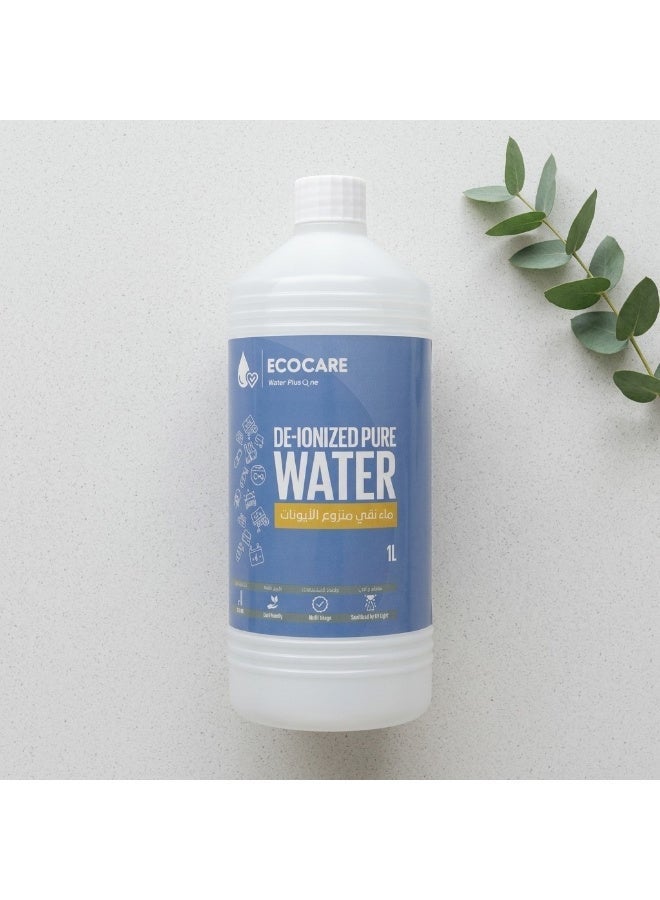 Ecocare LLC Eco Water Pure Deionized Water 1L – Distilled Water for Medical Use, Pure Water, Contaminant-Free, Impurity-Free, Ideal for Labs, Equipment, Humidifiers, Batteries - Image 2