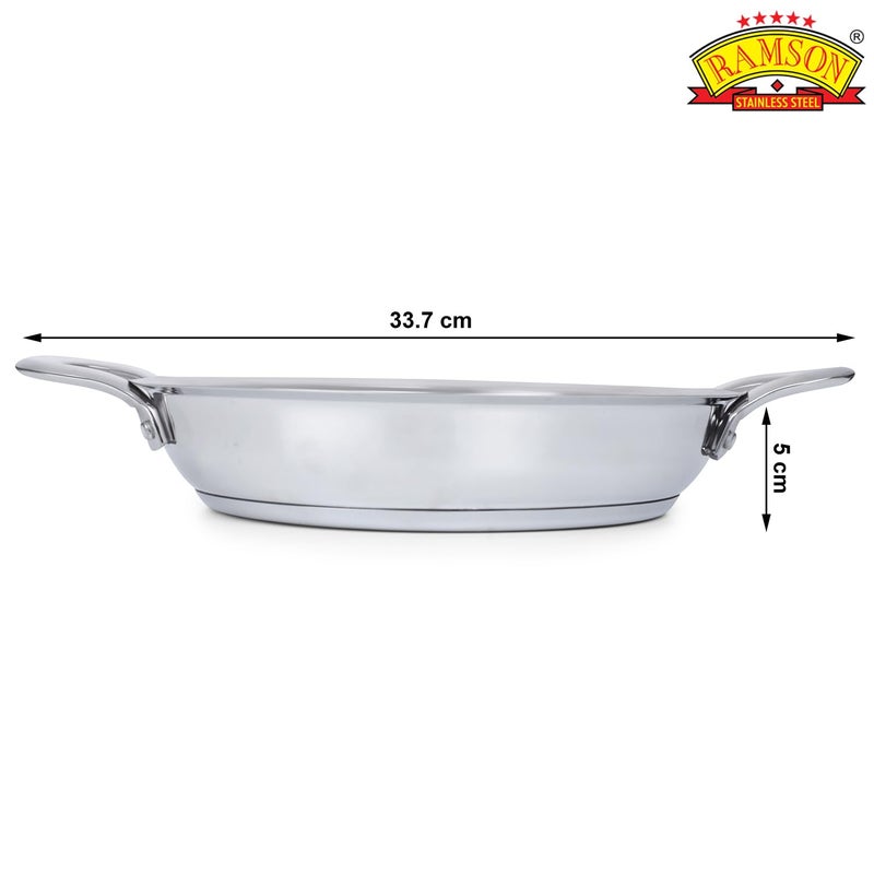 Ramson Stainless Steel Pasta & Noodle Pan - Premium Multipurpose Cooking Pot, Induction-Friendly & Dishwasher Safe (24 cm) - Image 3