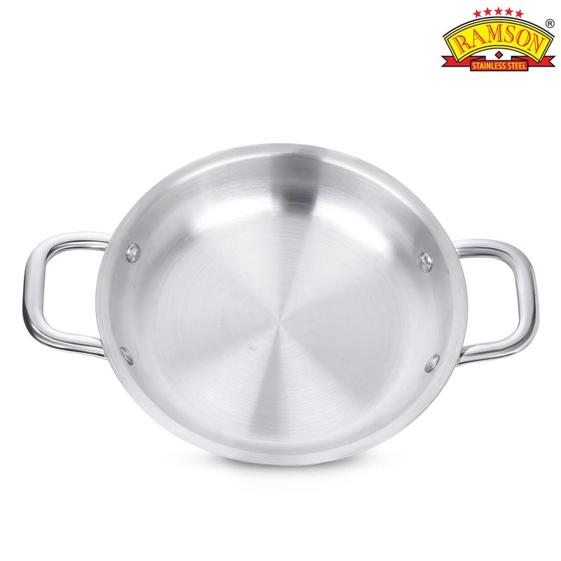 Ramson Stainless Steel Pasta & Noodle Pan - Premium Multipurpose Cooking Pot, Induction-Friendly & Dishwasher Safe (24 cm) - Image 2