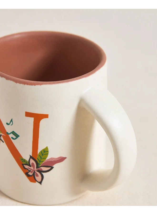 Chumbak Nightingale Alphabet Mug - N