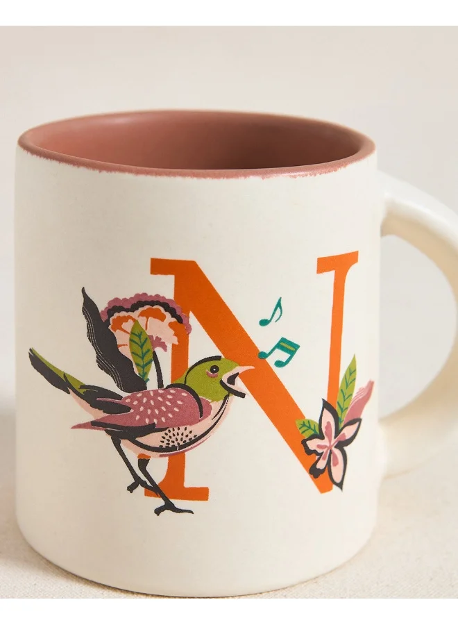 Chumbak Nightingale Alphabet Mug - N