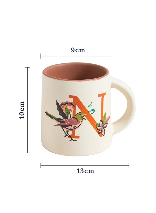 Chumbak Nightingale Alphabet Mug - N