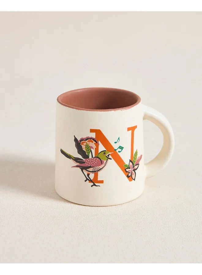 Chumbak Nightingale Alphabet Mug - N