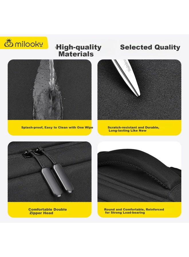 Milooky Laptop Backpack For Men, 14/15.6/16 Inch Business Travel Large Capacity School Bag - Image 5