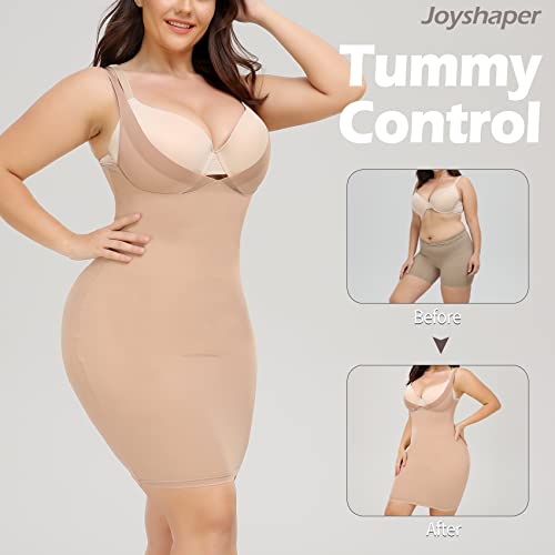 JOYSHAPER Full Slips for Women Under Dresses Tummy Control Dress Slip Shapewear Seamless Body Shaper (Beige, 3X-Large) - Image 4