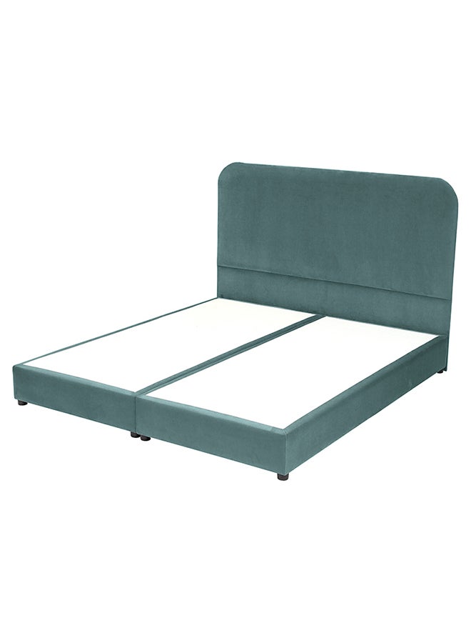 House One Leen | Velvet Bed Frame - Turquoise - Image 2