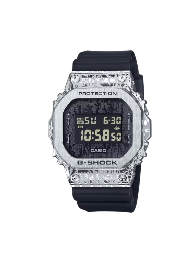 Casio G-Shock GM-5600GC-1DR Men’s Digital Watch, Metal-Covered Square, Distressed “Peeling Metal” Bezel Design, 200m Water Resistance, Super Illuminator - Image 1