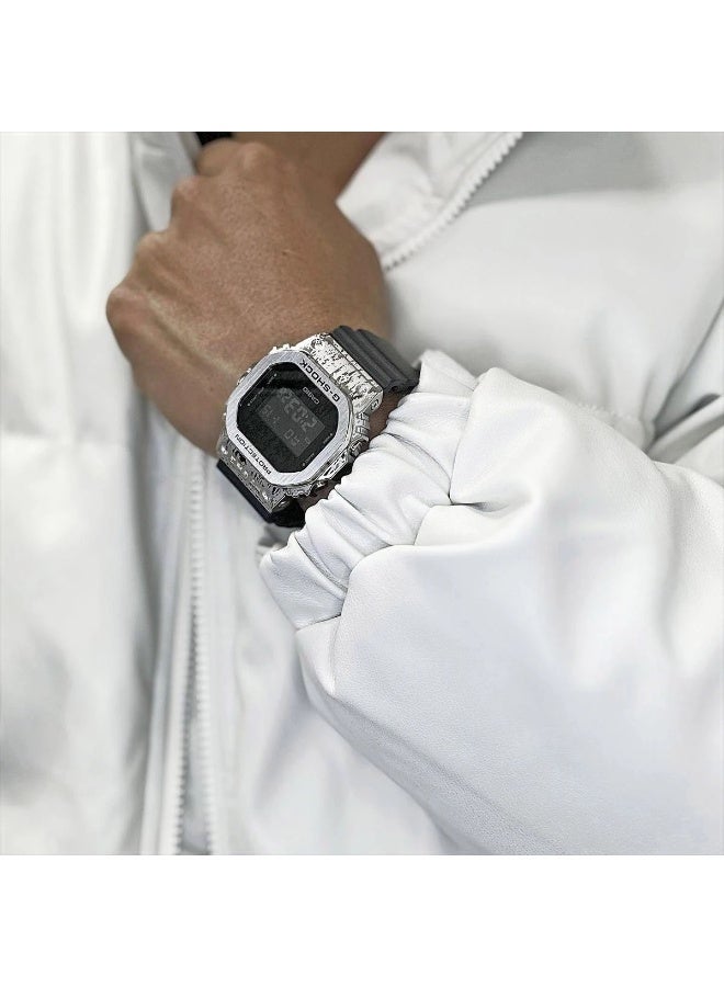Casio G-Shock GM-5600GC-1DR Men’s Digital Watch, Metal-Covered Square, Distressed “Peeling Metal” Bezel Design, 200m Water Resistance, Super Illuminator - Image 5