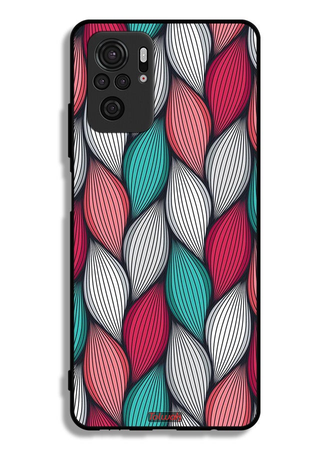 Tolwak Xiaomi Redmi Note 10S Protective Case Cover Feather Pattern - Image 2