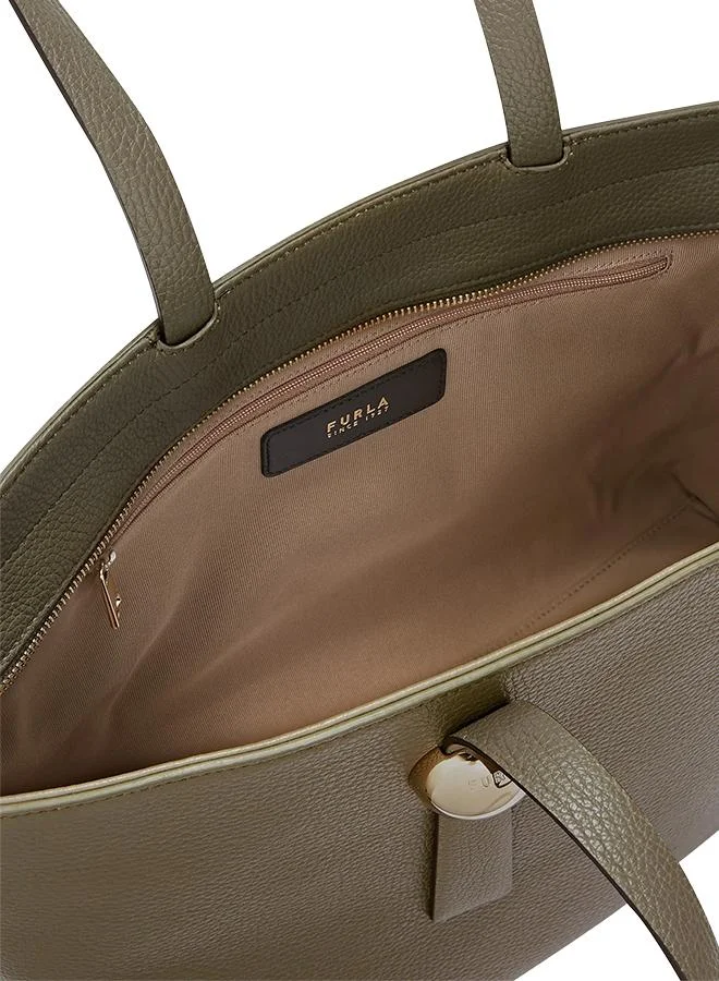 Furla Green Sfera Sage Tote Bag - Large for Women | Best Price UAE