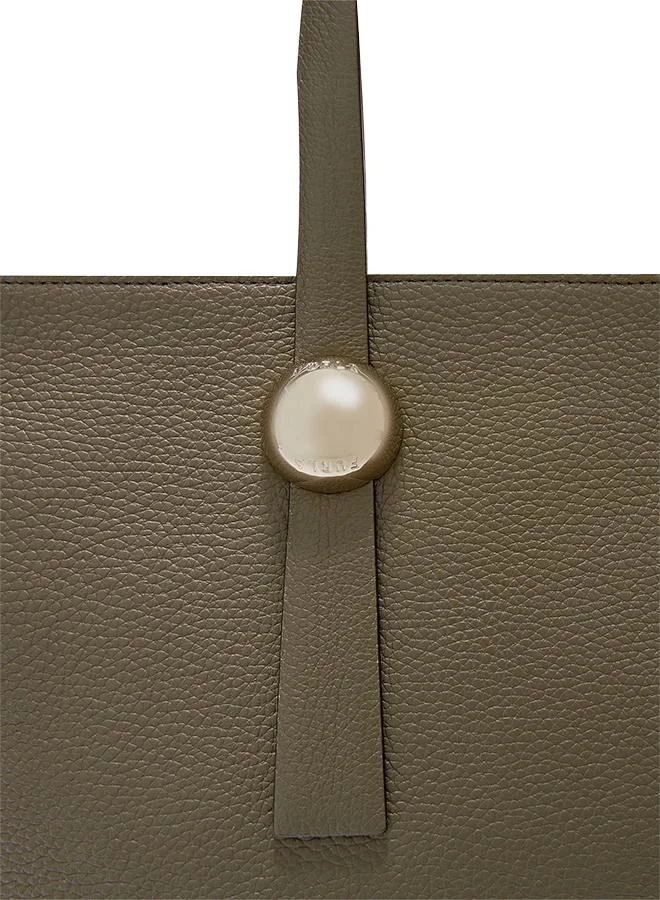 Furla Green Sfera Sage Tote Bag - Large for Women | Best Price UAE