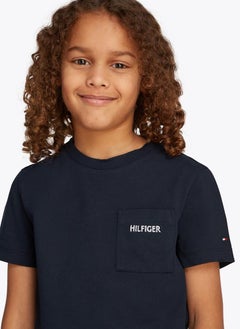 TOMMY HILFIGER Kids Embroidered Pique T-Shirt  - Image 3