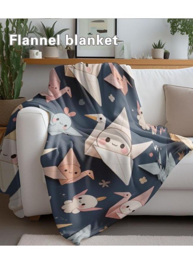 عام بطانية رقيقة من الفانيلا الكرتونية للأطفال والرضع (دافئة ومريحة، ومناسبة للنوم والألعاب) 70 سم * 100 سم - Image 5