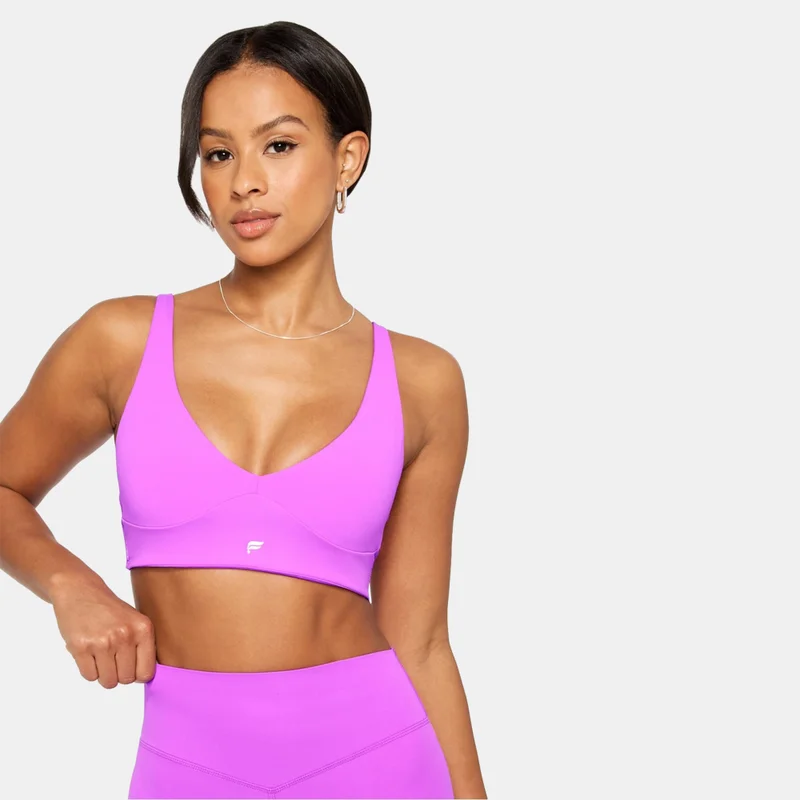 Fabletics Women's PureLuxe Longline Low-Support Training Sports Bra