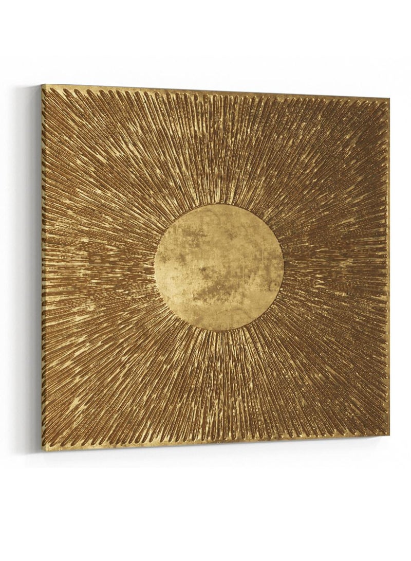 لوحة كانفاس على إطار خشبي بتصميم نمط فني منحنيات - Image 4