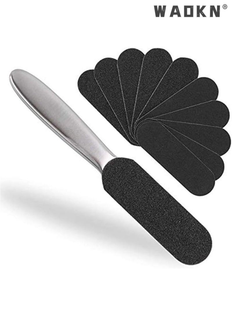 WAOKN Foot File Callus Remover for Feet, Foot Scrubber Foot Grater Scrub Double Sided Professional Pedicure Kits Tools for Hard Dead Skin Cracked Heel  - Image 1