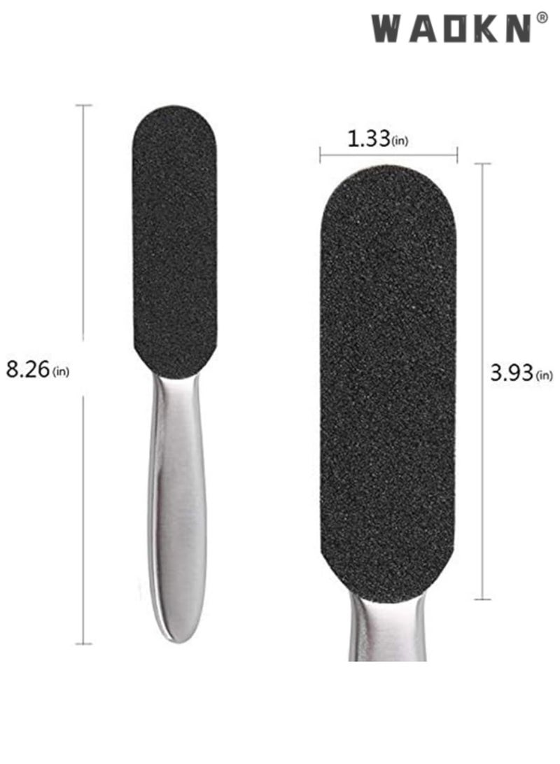 WAOKN Foot File Callus Remover for Feet, Foot Scrubber Foot Grater Scrub Double Sided Professional Pedicure Kits Tools for Hard Dead Skin Cracked Heel  - Image 2