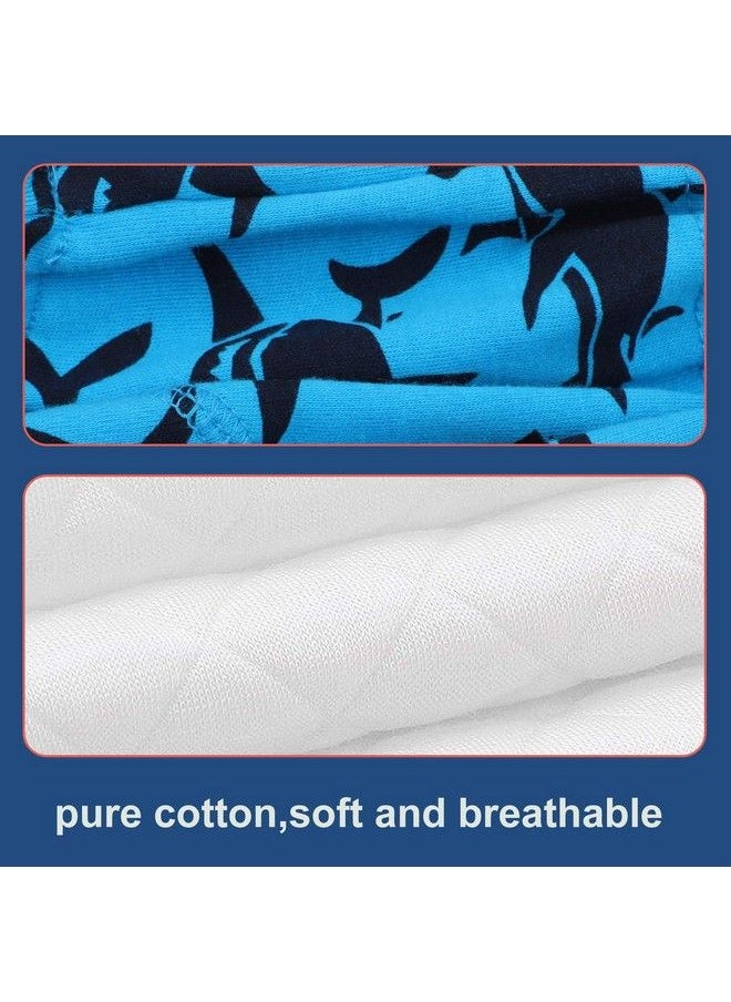 MooMoo Baby - 6 Packs Cotton Training Pants Reusable Toddler Potty Training Underwear For Boy And Girl Dinosaur 2T Blue - Image 1