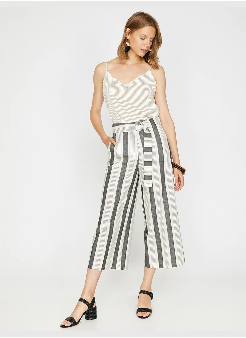 KOTON Belt Detailed Trousers