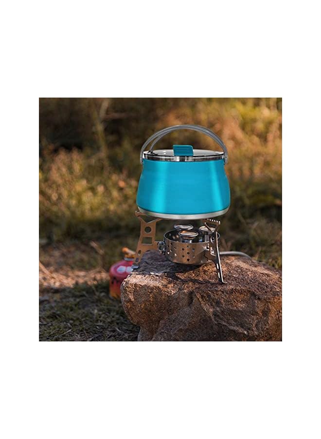 AMERTEER Collapsible Camping Kettle, Portable Travel Kettle, Outdoor Camping Cookware Set, Folding Kettle Silicone, Electric Kettle Boiling water - Image 5