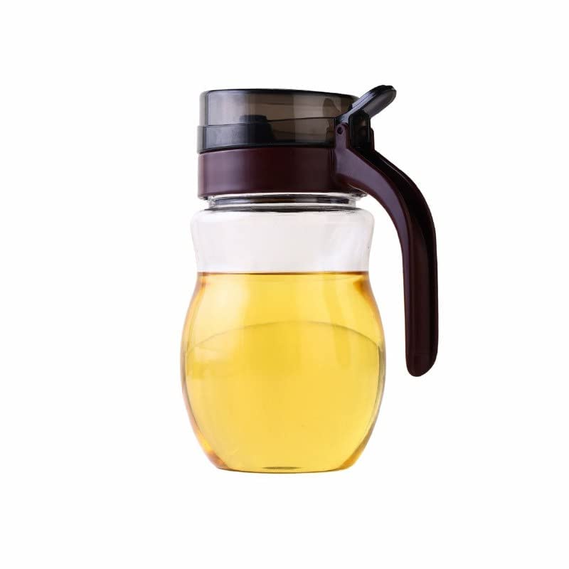SYGNIUS Kitchen Transparent Glass Jar Oil DispenserOil PourerSpout Container for Cooking Oil Vineger 650 ml - Image 1