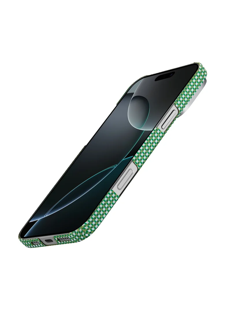 بيتاكا جراب MagSafe لهاتف iPhone 16 Pro / نحيف للغاية / مقبض ثلاثي الأبعاد / حافة كاميرا مرتفعة / حماية من السقوط والتلف - غابة خضراء