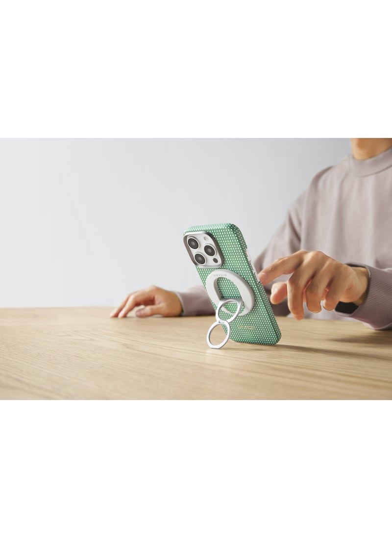 PITAKA - iPhone 16 Pro Ultra Slim Case / MagSafe Compatible / 3D Grip Textured / Raised Camera Lip / Drop and Damage Protection - Forest Green - Image 1