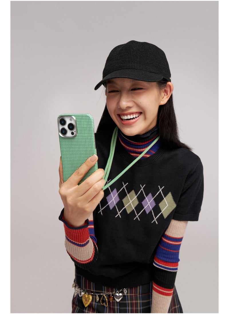PITAKA - iPhone 16 Pro Ultra Slim Case / MagSafe Compatible / 3D Grip Textured / Raised Camera Lip / Drop and Damage Protection - Forest Green - Image 1