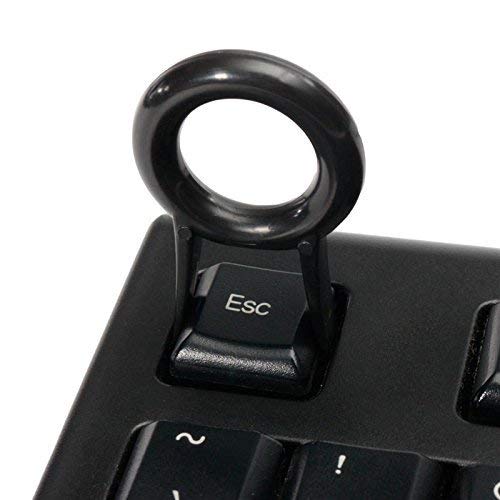 Apuxon 5Pack Black Color Rounded Key Puller Keycap Puller/Key Cap Remover Tool for Mechanical Keyboard - Image 4