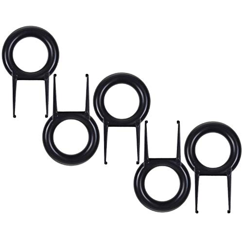 Apuxon 5Pack Black Color Rounded Key Puller Keycap Puller/Key Cap Remover Tool for Mechanical Keyboard - Image 3